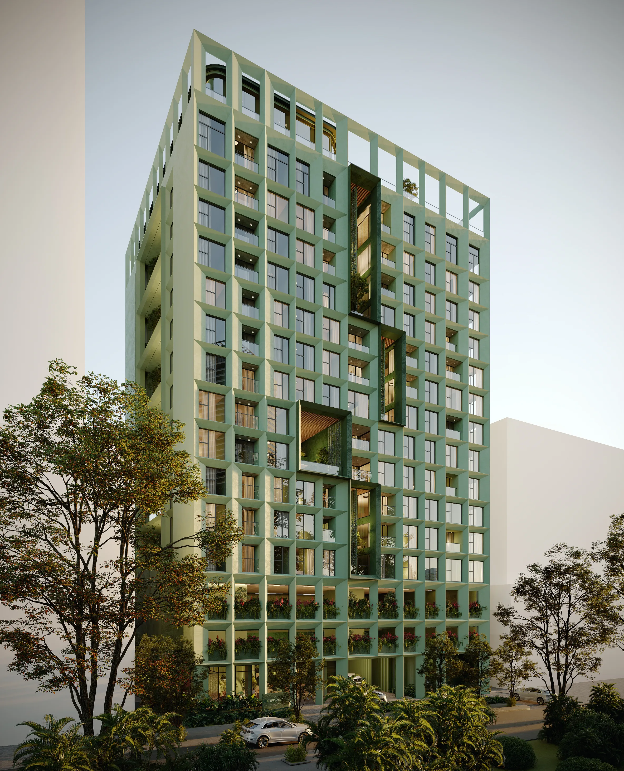 The HAVEN tower in the urban setting of Obarrio